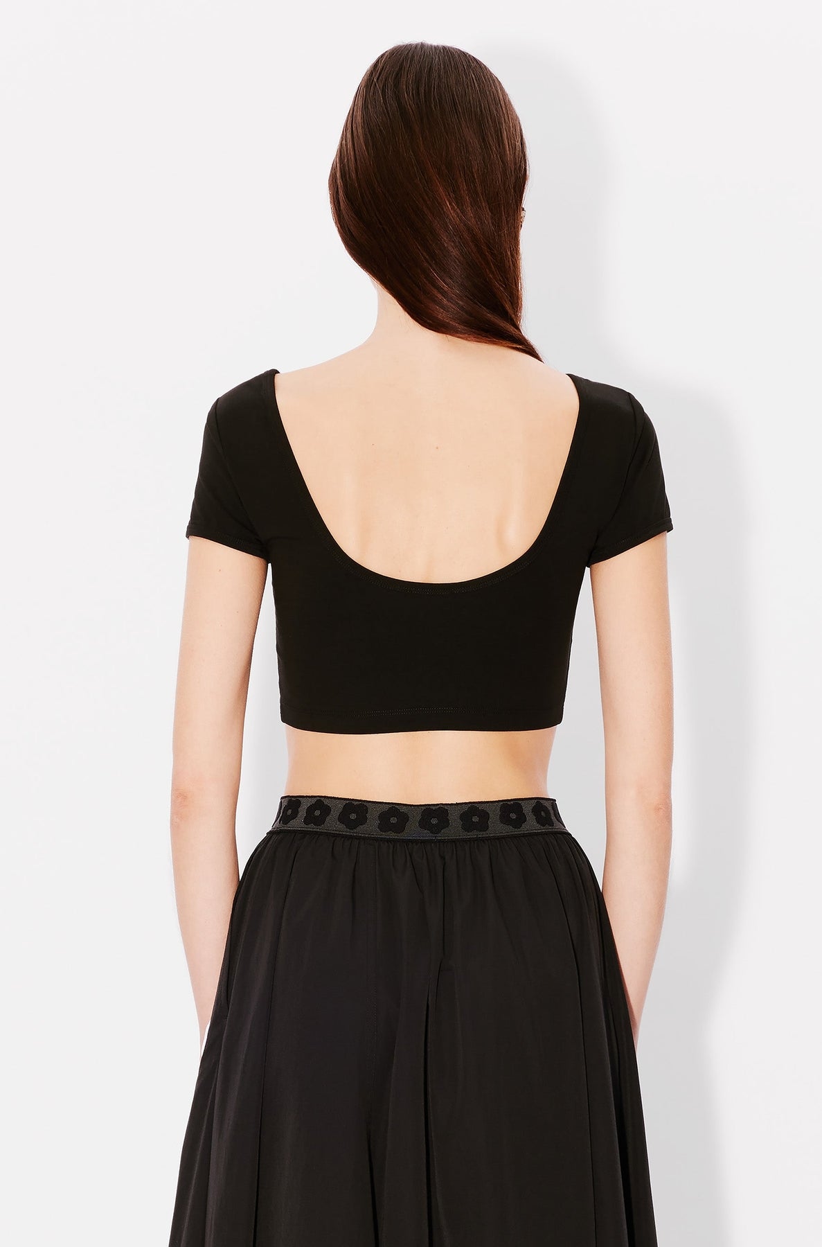Boke Flower 2.0 embroidered halter top - Black
