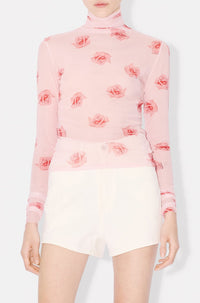 Kenzo Rose Turtleneck Top