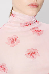Kenzo Rose Turtleneck Top