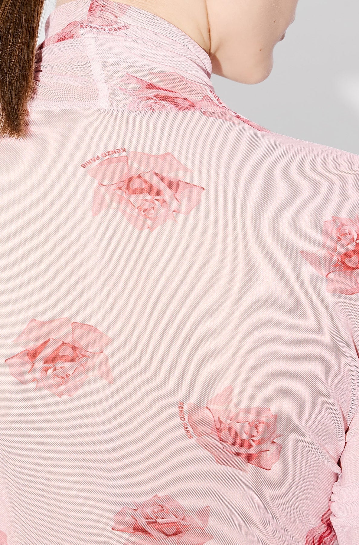 Kenzo Rose Turtleneck Top