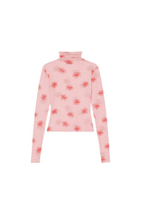 Kenzo Rose Turtleneck Top