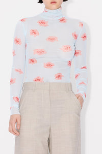 Kenzo Rose Turtleneck Top