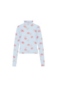 Kenzo Rose Turtleneck Top