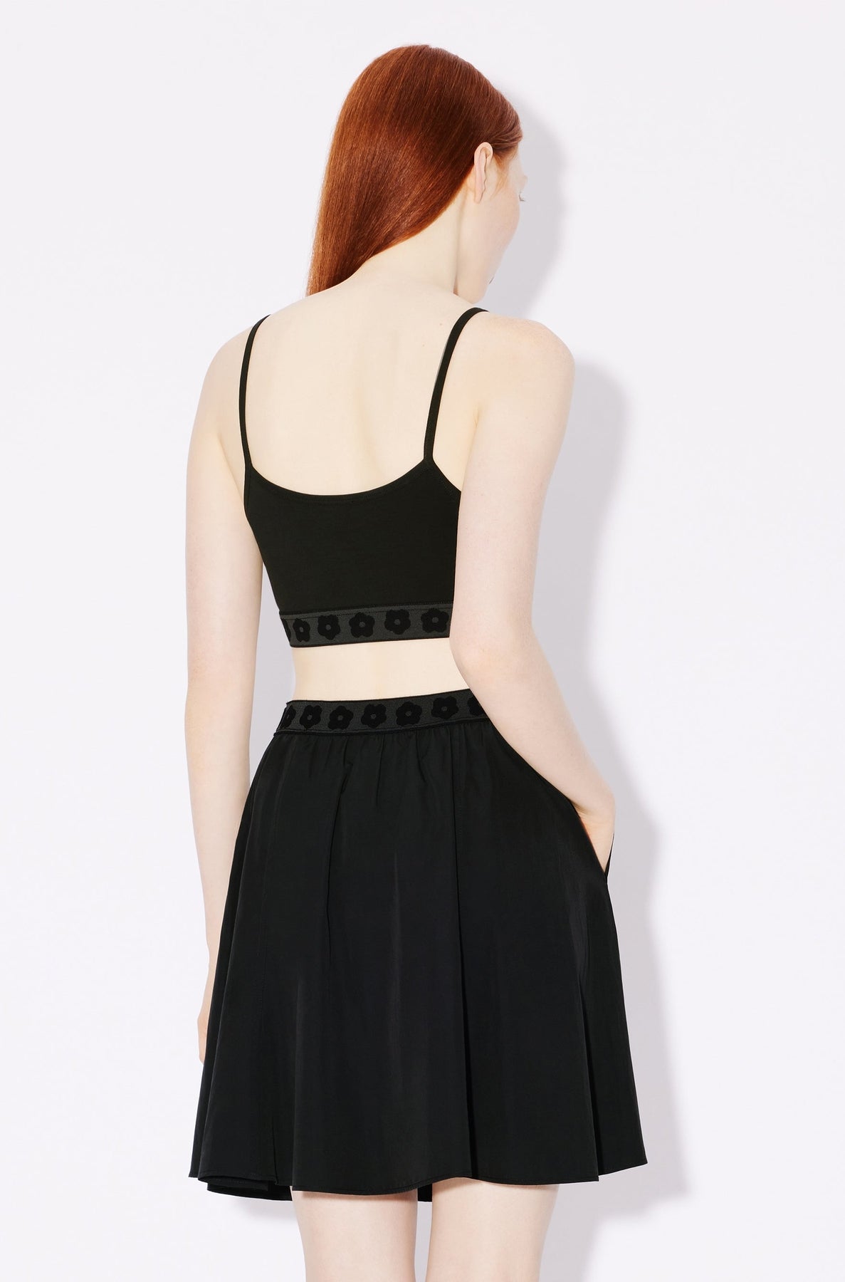 Boke Flower 2.0 embroidered bra - Black