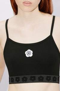 Boke Flower 2.0 embroidered bra - Black