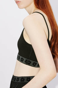 Boke Flower 2.0 embroidered bra - Black