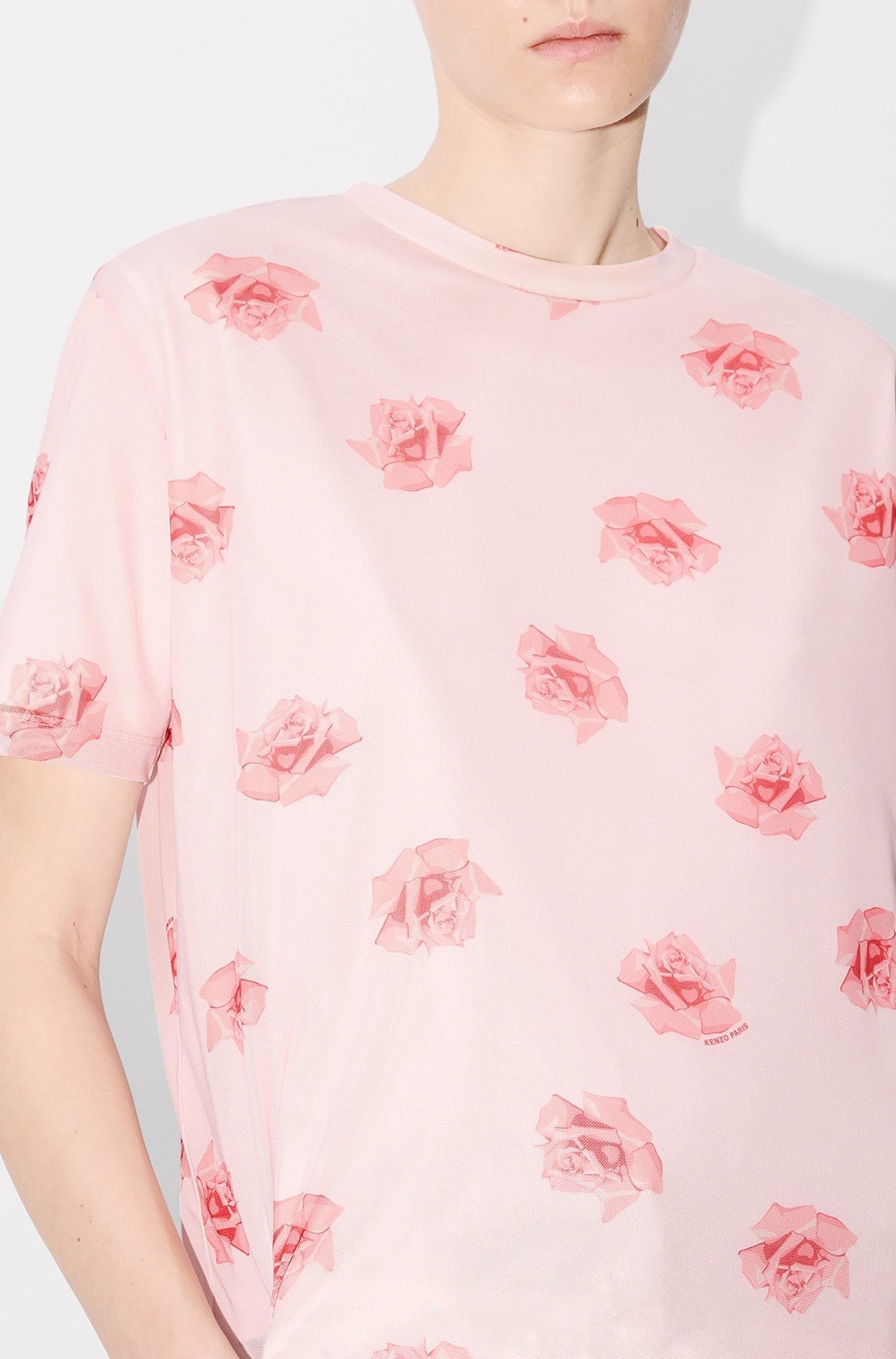 Kenzo Rose Double Layer Tee