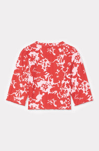 Kenzo Flower Camo Short Top - Medium Red