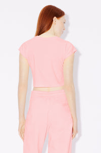 T-shirt court brodé Boke Flower - Faded Pink