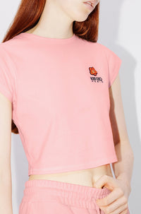 T-shirt court brodé Boke Flower - Faded Pink