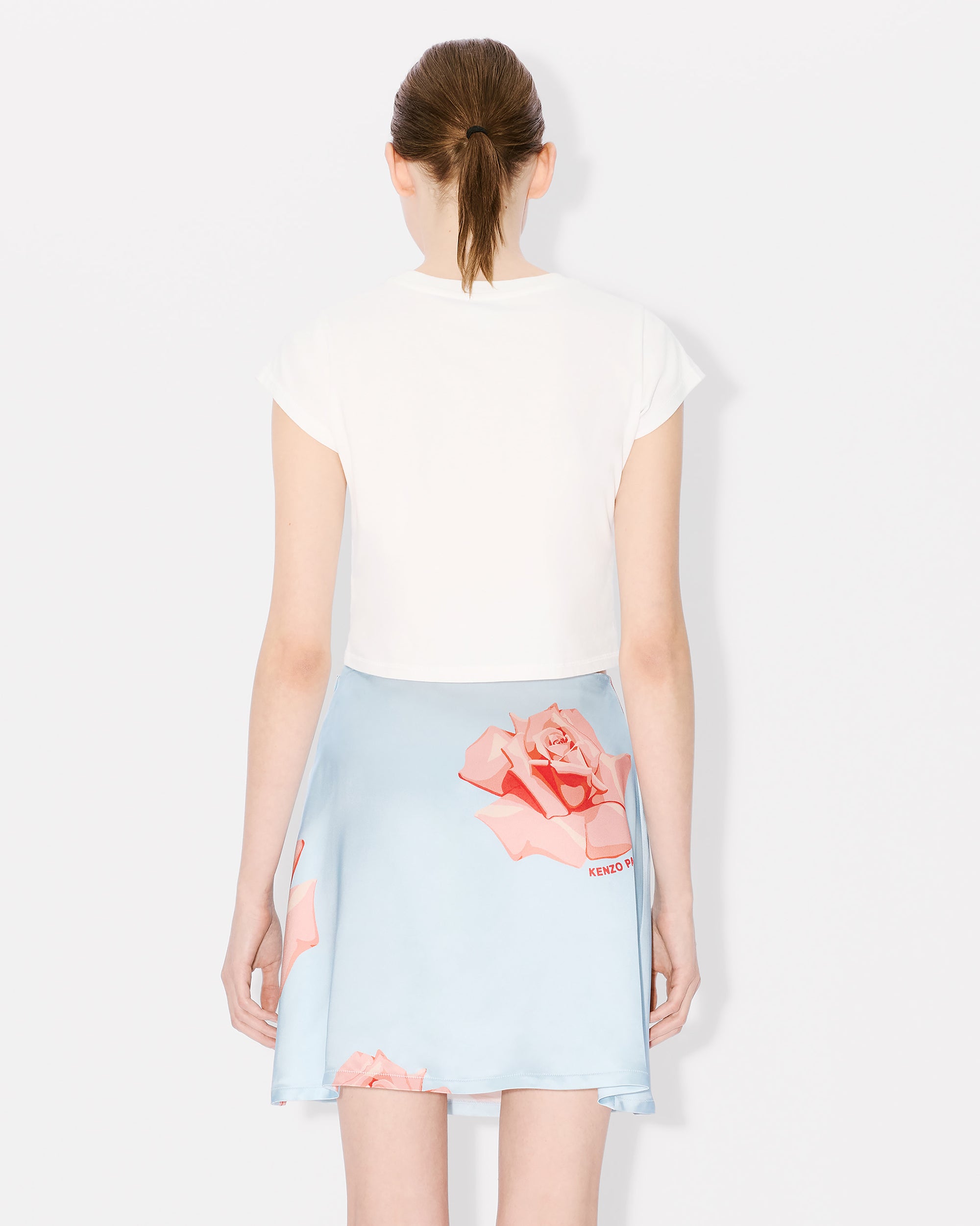 Kenzo Rose Cropped T-Shirt