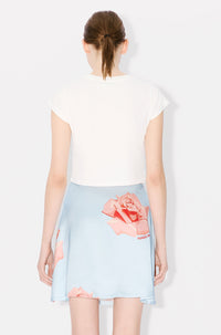 T-shirt court Kenzo Rose - Off White