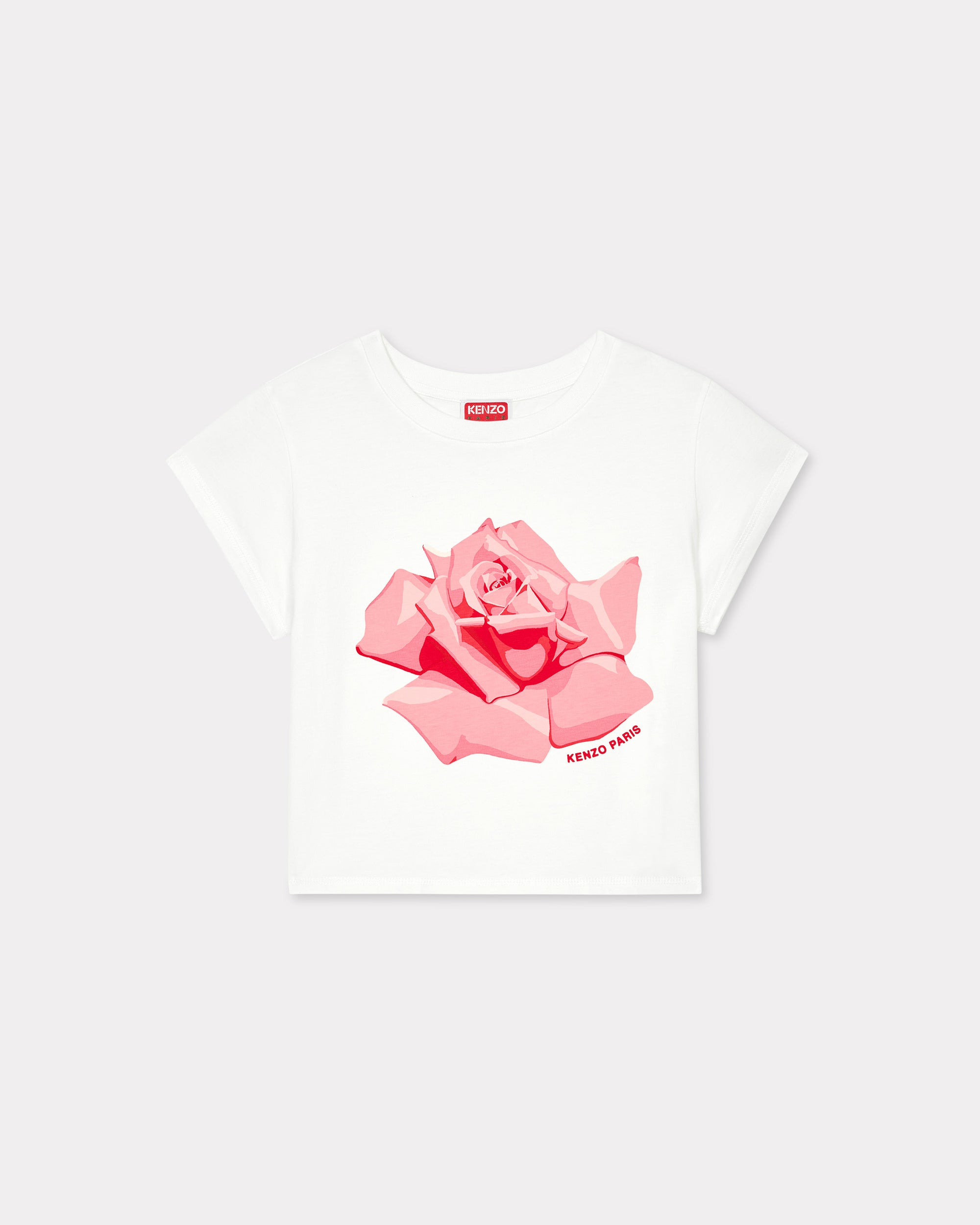 Kenzo Rose Cropped T-Shirt