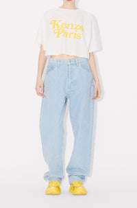 Boxy cropped T-shirt Kenzo by Verdy - Off White