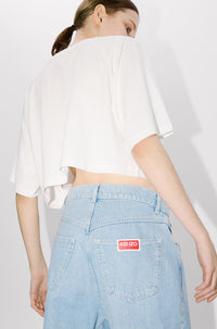 Boxy cropped T-shirt Kenzo by Verdy - Off White