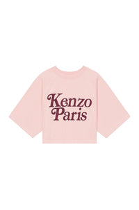 Boxy cropped T-shirt Kenzo by Verdy - Faded Pink