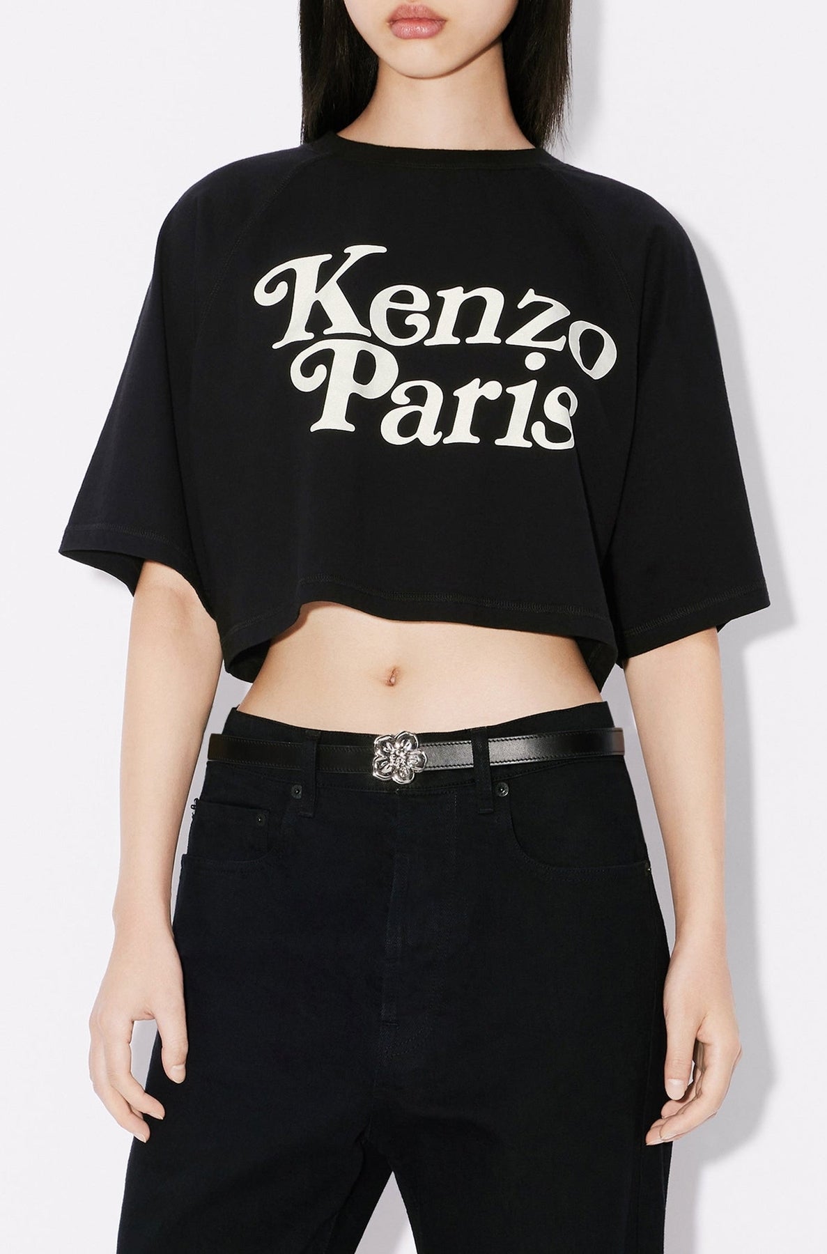 T-shirt boxy cropped Kenzo by Verdy - Black