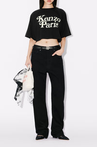 T-shirt boxy cropped Kenzo by Verdy - Black