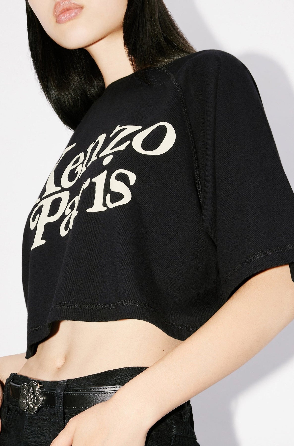 T-shirt boxy cropped Kenzo by Verdy - Black