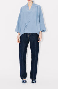Lightweight kimono jacket - Blue
