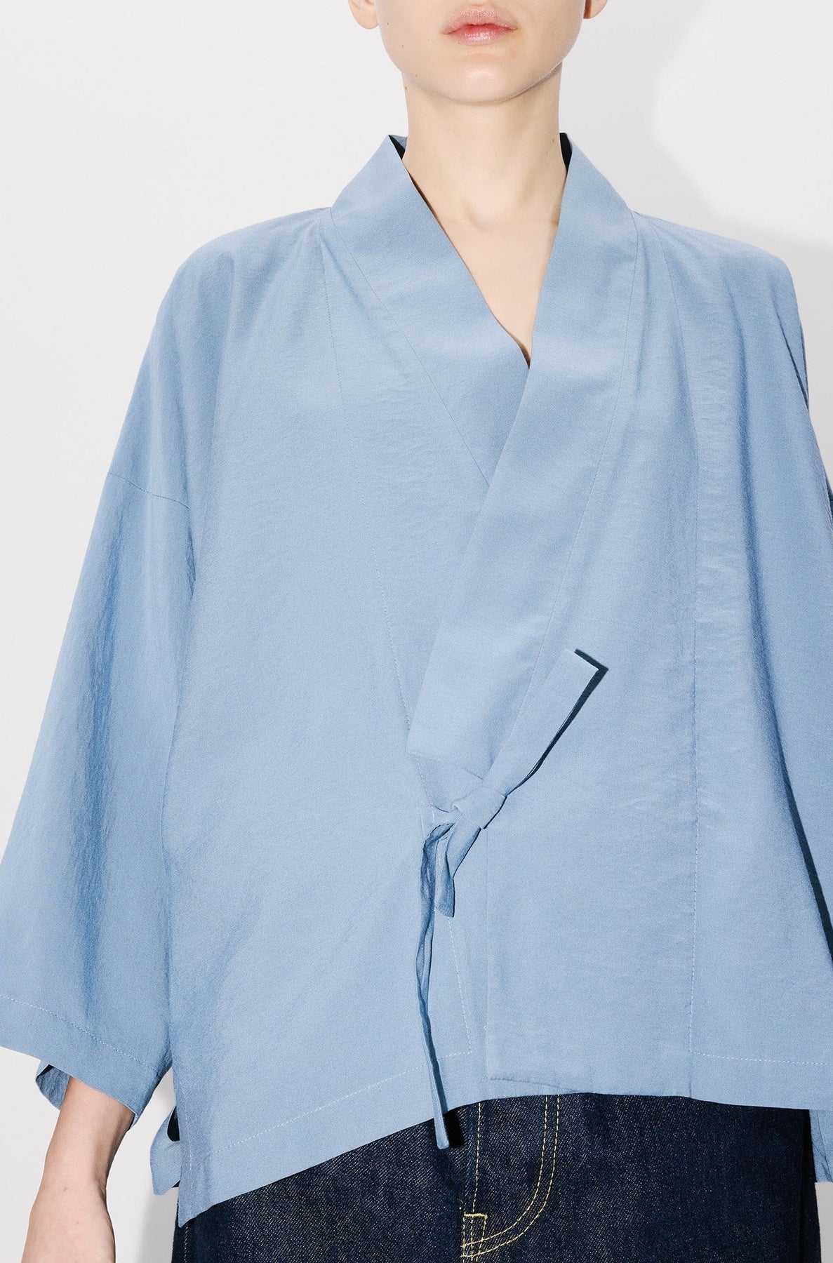 Lightweight kimono jacket - Blue