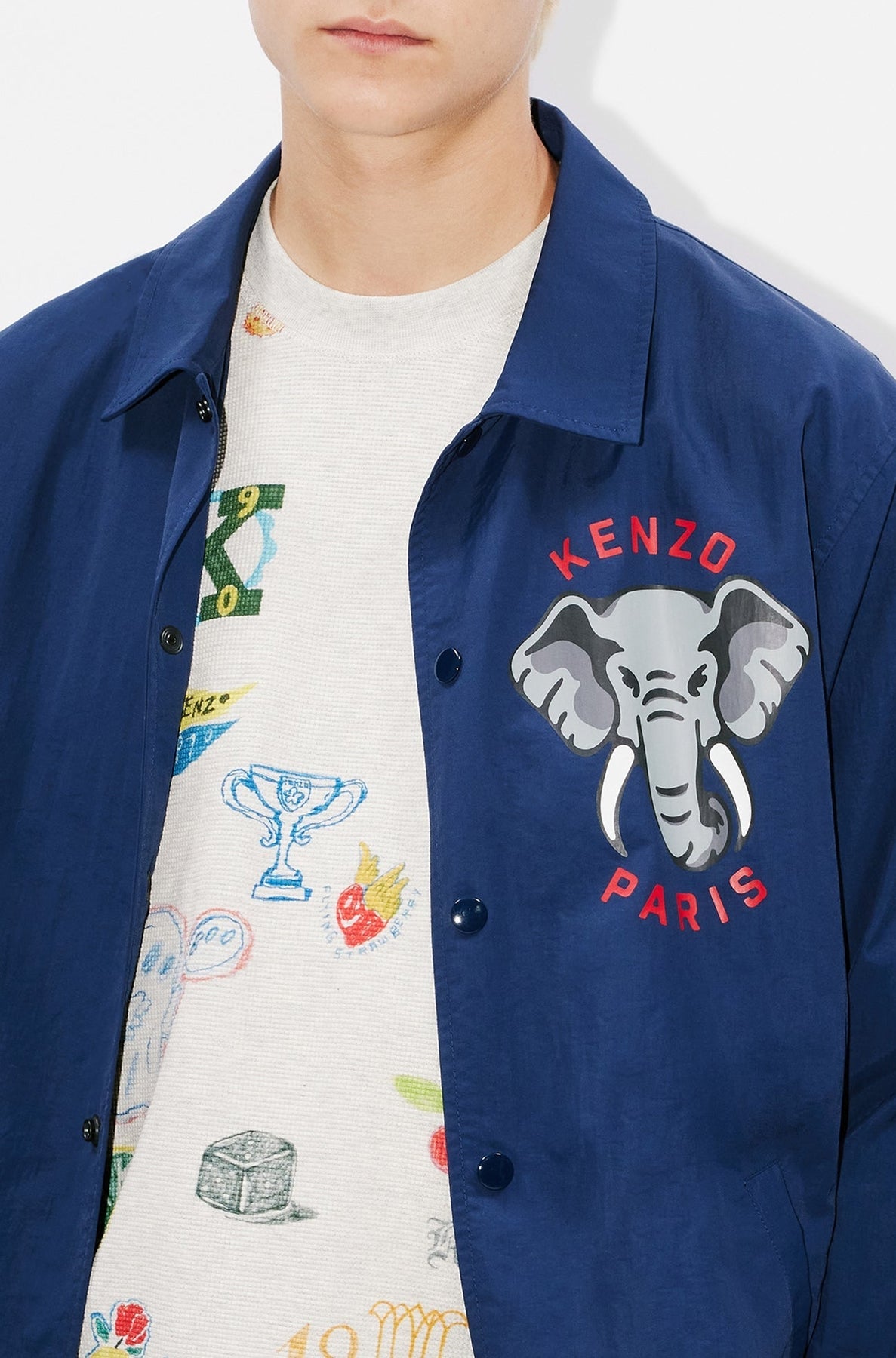 Kenzo Elephant Light Coach Jkt