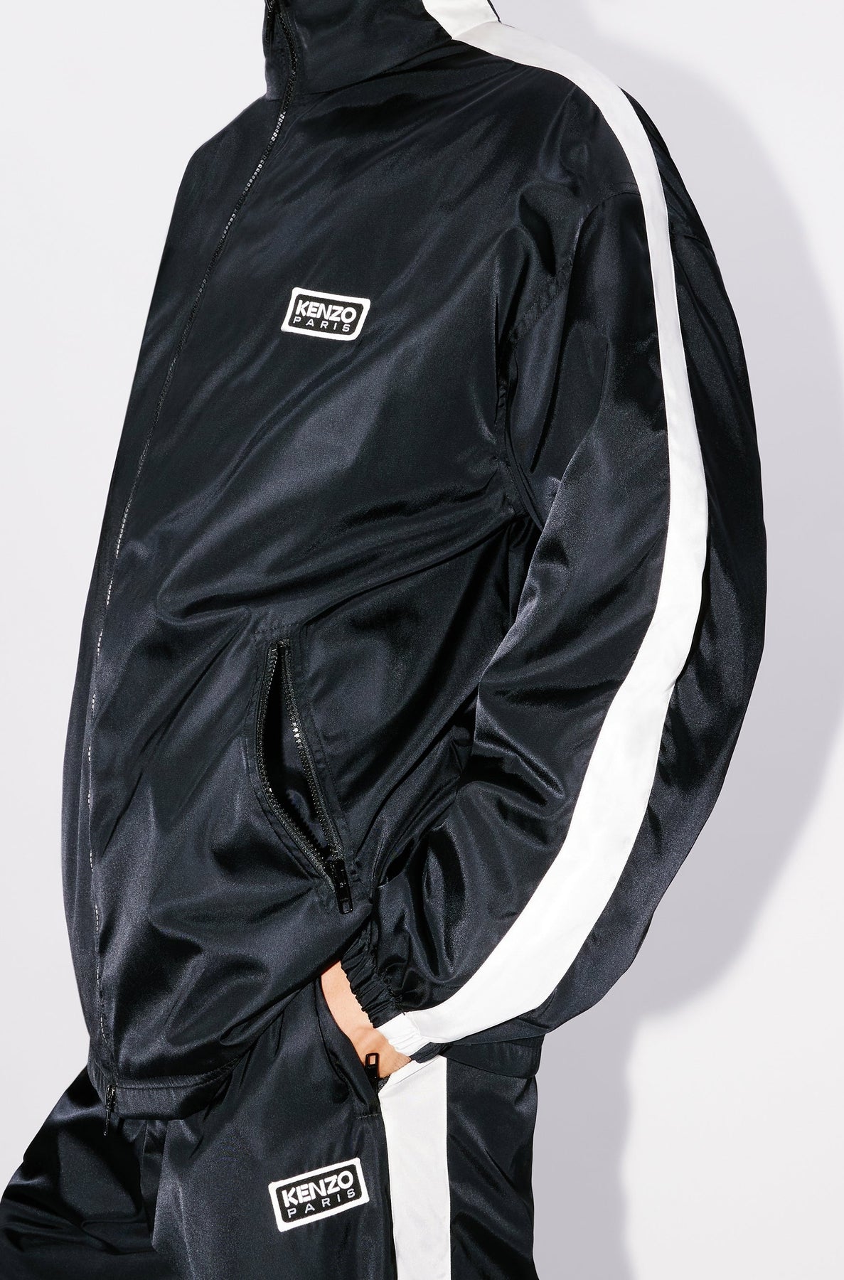 Kenzo Paris Bicolor Track Jacket - Black