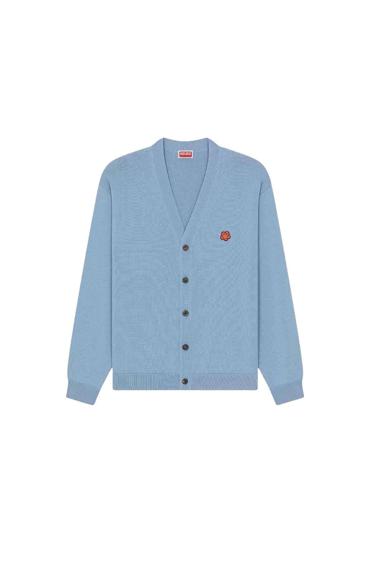 Cardigan brodé Boke Flower en laine - Blue