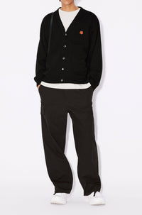 Cardigan brodé Boke Flower en laine - Black