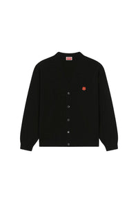Cardigan brodé Boke Flower en laine - Black