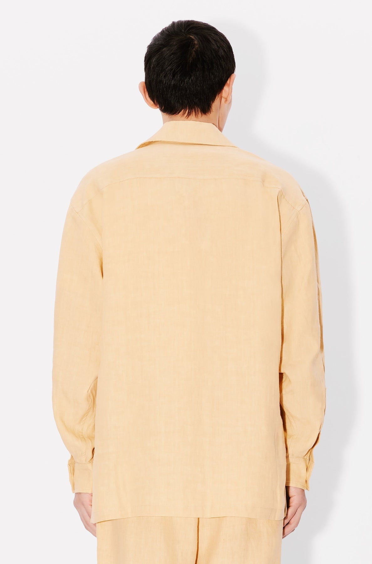 Chemise hawaïenne oversize en lin - Camel