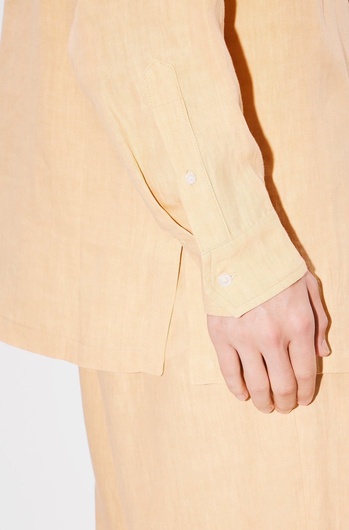Chemise hawaïenne oversize en lin - Camel