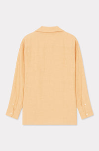 Chemise hawaïenne oversize en lin - Camel