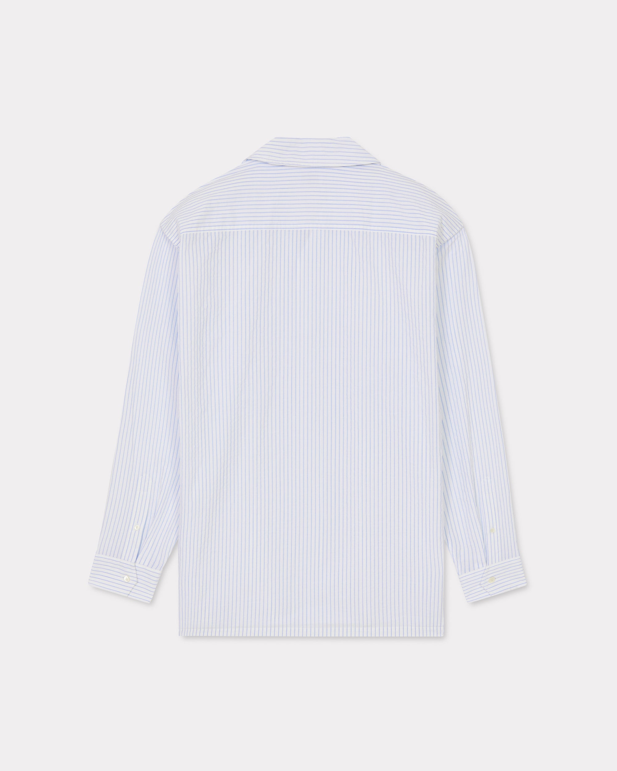 Chemise hawaïenne oversize à rayures - Light Blue