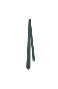Lucky Tiger silk tie - Dark Khaki