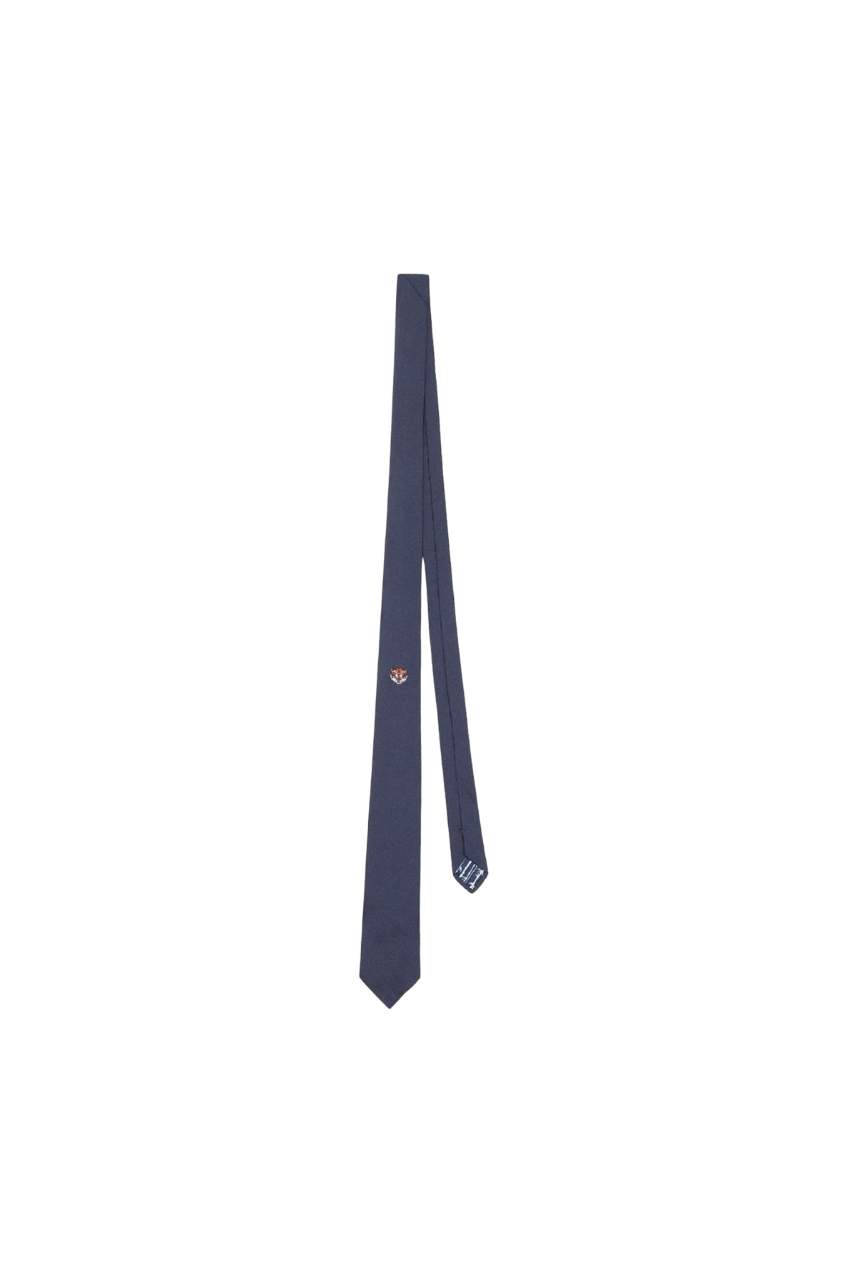 Lucky Tiger silk tie - Midnight Blue