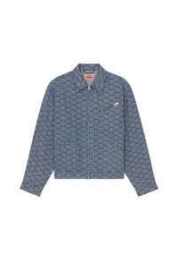 Kenzo Seigaiha Jacket - Rinse Blue Denim