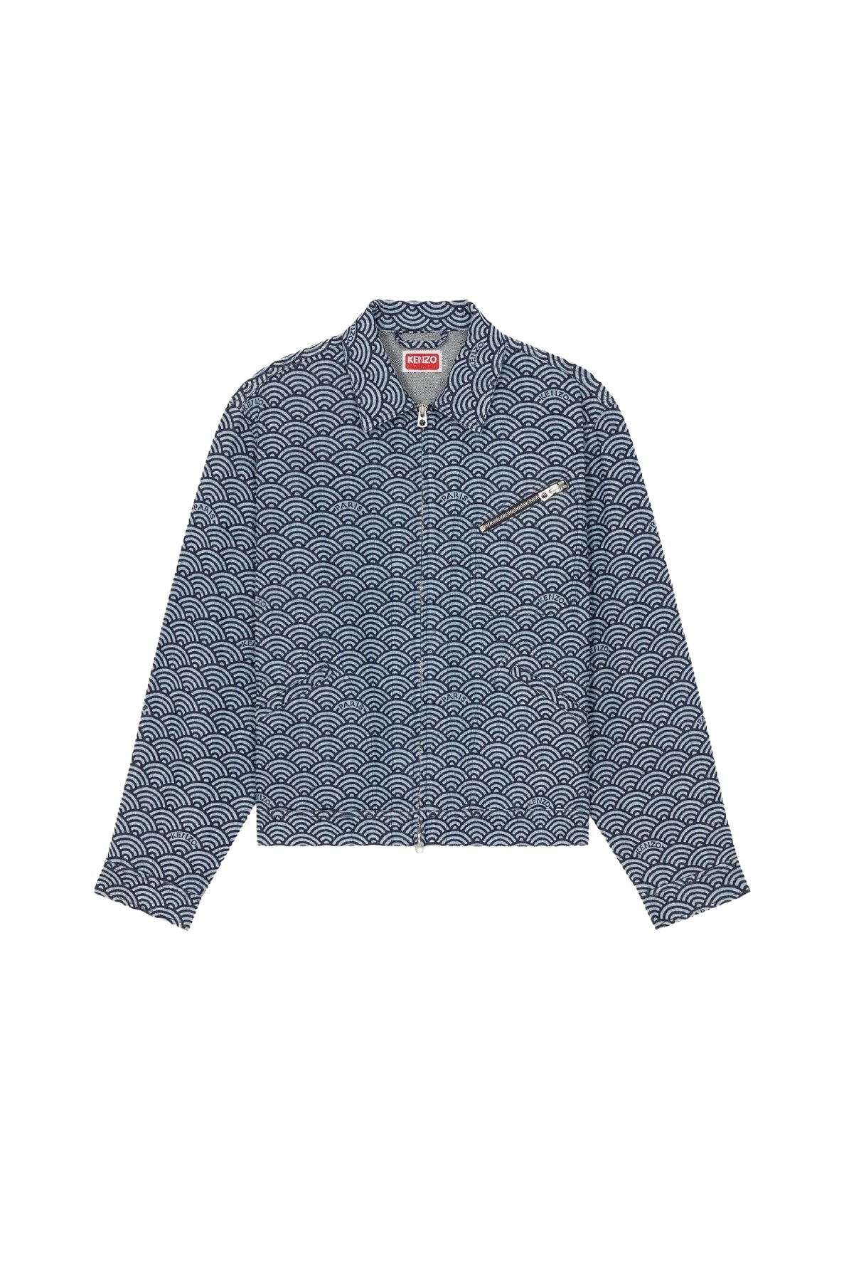 Kenzo Seigaiha Jacket - Rinse Blue Denim