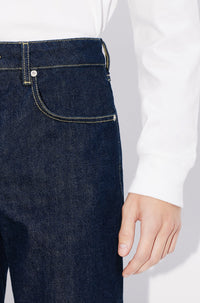 Kenzo Creations embroidered Bara slim jeans in Japanese denim - Rinse Blue Denim