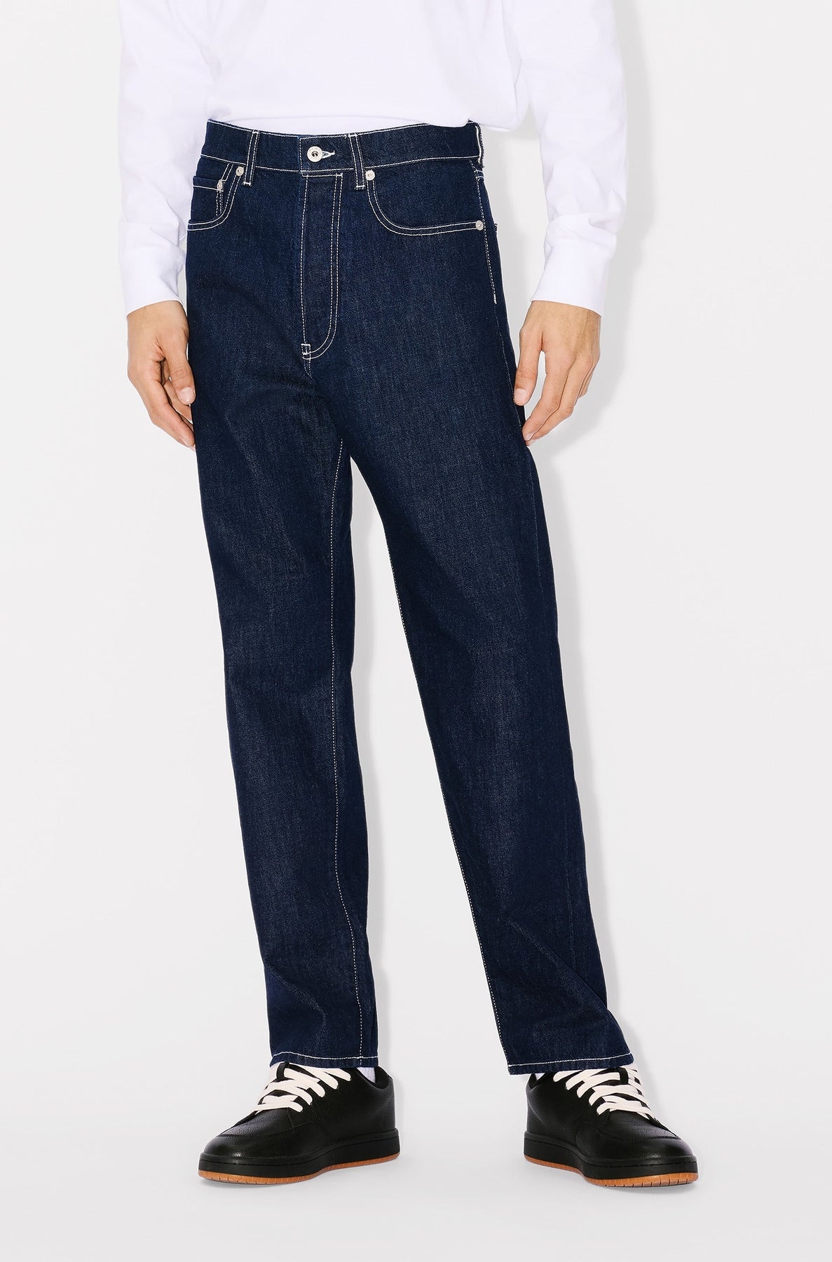 Asagao straight jeans in Japanese denim - Rinse Blue Denim