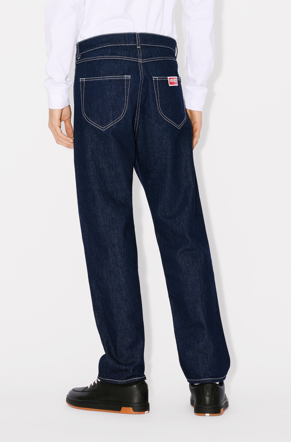 Asagao straight jeans in Japanese denim - Rinse Blue Denim