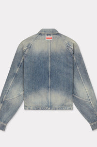 Kenzo Creations trucker jacket in Japanese denim - Stone Bl Dirty & Blue Denim