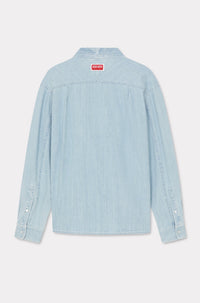 Kimono jacket - Stone Bleached Blue Denim