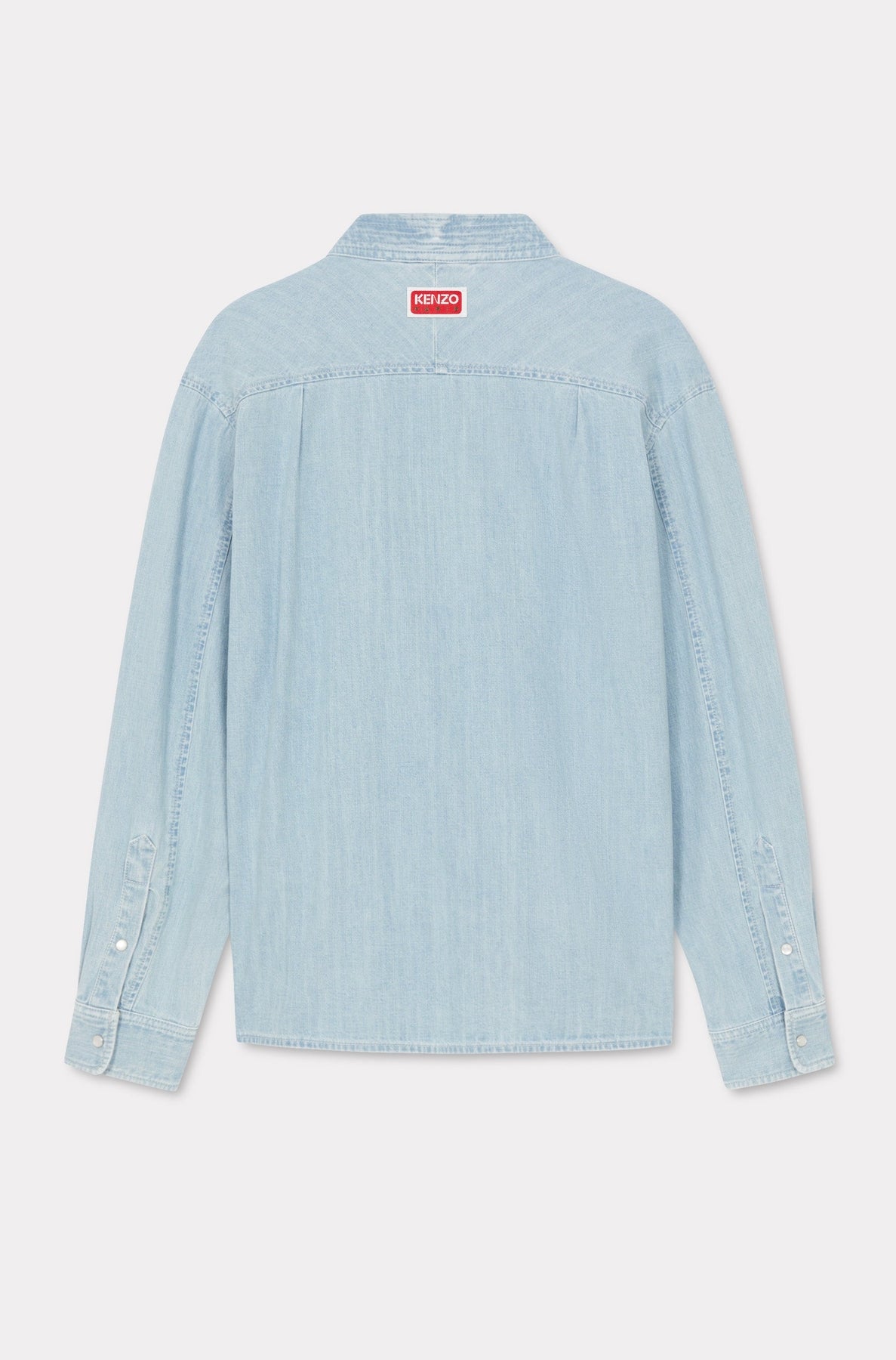 Kimono jacket - Stone Bleached Blue Denim
