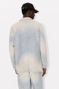 Veste blazer en denim japonais - Stone Bl Dirty & Blue Denim
