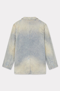 Veste blazer en denim japonais - Stone Bl Dirty & Blue Denim