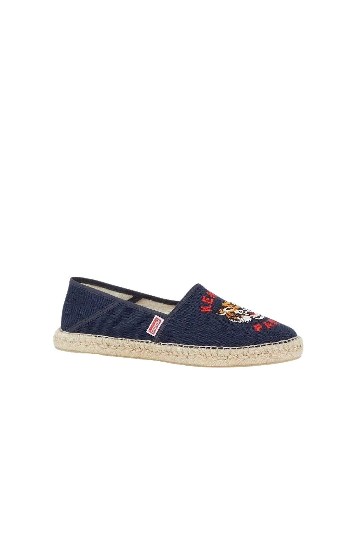 Lucky Tiger embroidered espadrilles - Midnight Blue