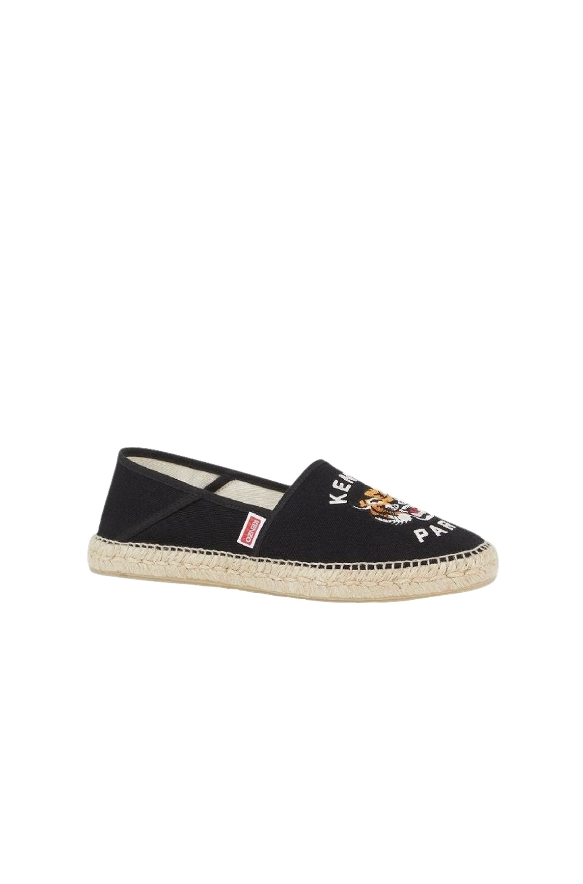 Espadrilles brodées Lucky Tiger - Black