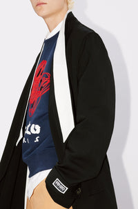 Manteau kimono en laine - Black
