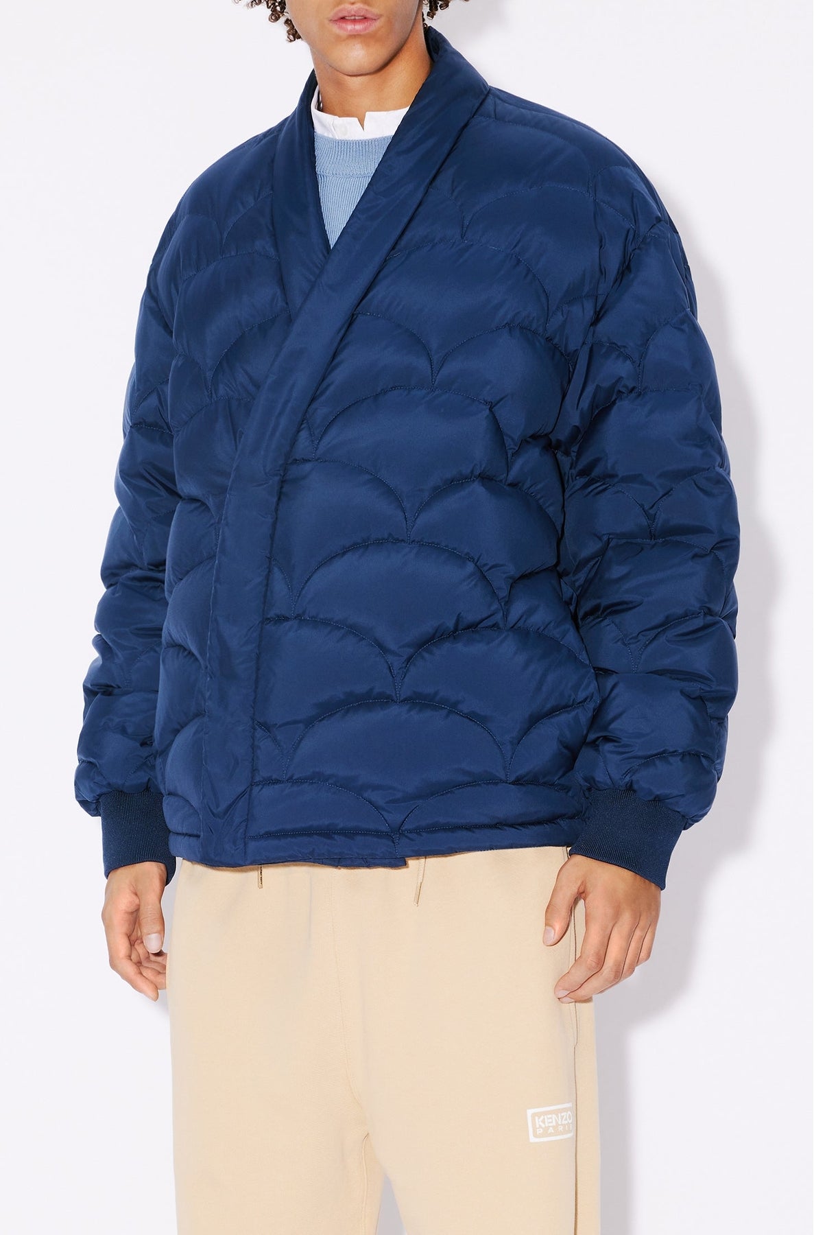 Seigaiha Kimono Light Down Jkt